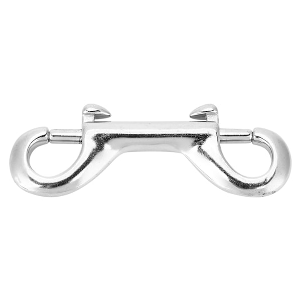 Sølv Holdbar Rustfritt Stål Dobbel Endet Klipskrok Bolt Snap Dykking Spenne (65mm)