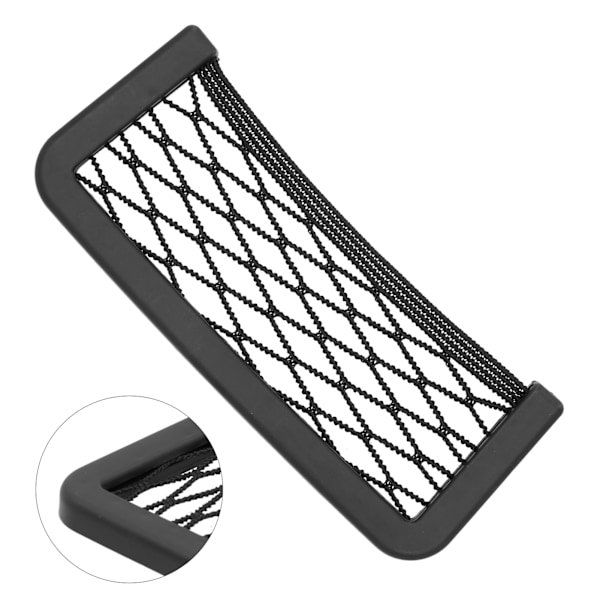 Universal Car Mesh lagringsorganisator Mobiltelefon Små föremål Gadgethållare BiltillbehörSmå 5,7 x 3,5 x 0,4 tum