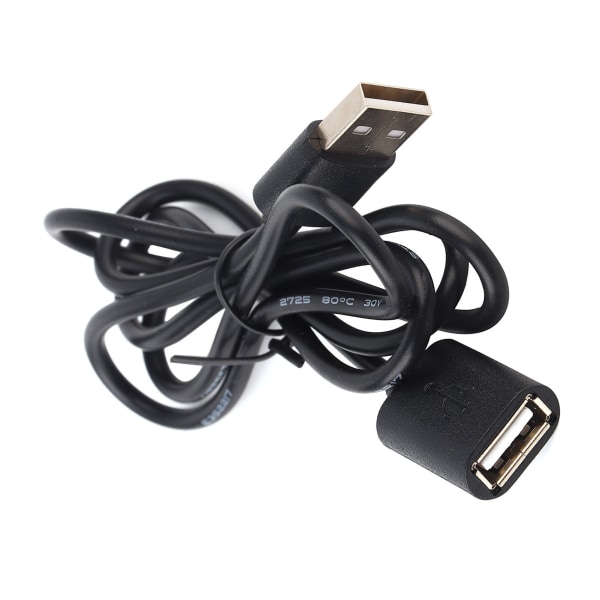 5i Gummi TPE Soft Wire Sort Letvægts Smart Armbånd USB Ladekabel Ur Oplader til Huawei 4++