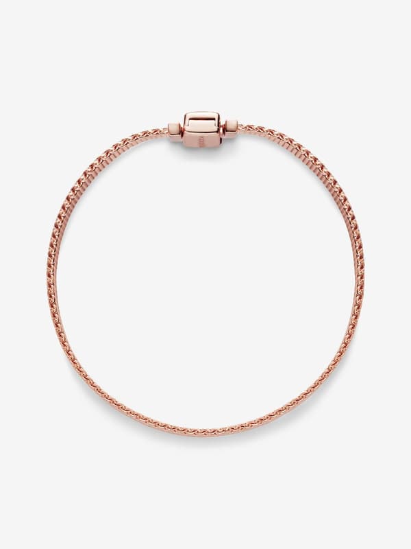 Pandora P Reflexions™ Mesh-rannekoru 14k ruusukullattu 6.3in/16cm