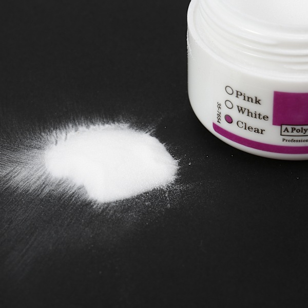 20g Akrylpulver Kristallnagel Manikyr Polymer Dekoration Nagelkonst Makeup Verktyg (Klar)