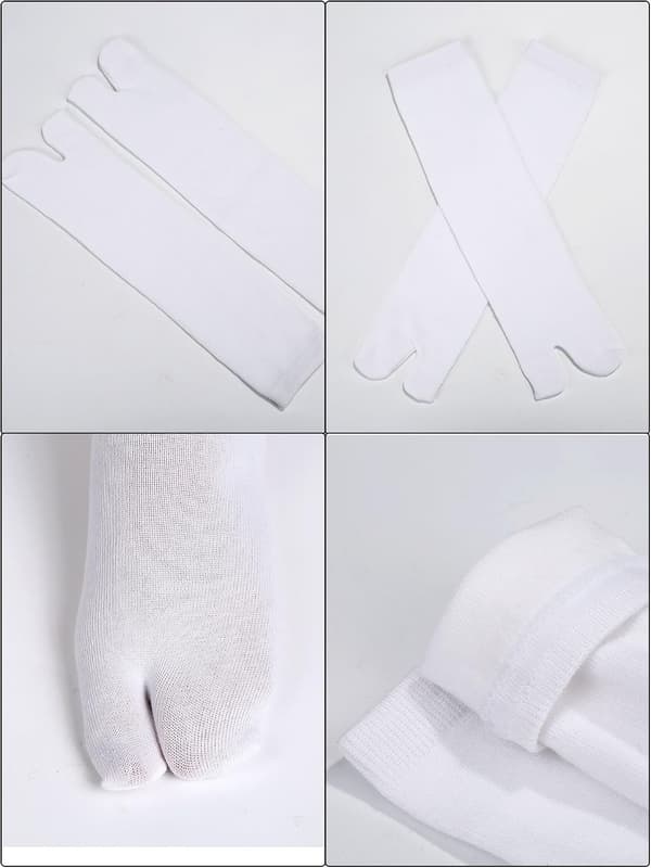 6 par unisex Tabi flip-flop strømper Geta strømper bomuld split tå Tabi strømper elastiske til kvinder og mænd, flerfarvet
