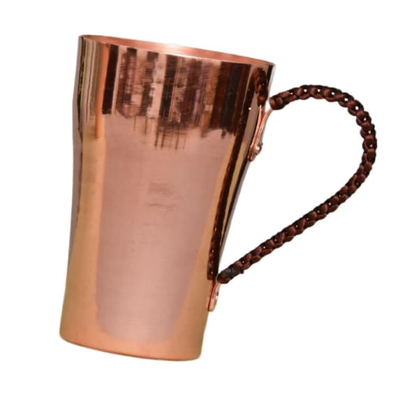 Moscow Mules Kopp 400ml Robust Dricksmugg Ren Kopparmugg Kompatibel med Te Mjölk Hem with handle
