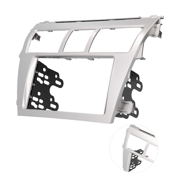 2‑Din Radio Fascia Bilstereo Navigasjon Ommontasj Dash Panel Kit Ramme Passer for Vios Belta Yaris Sedan