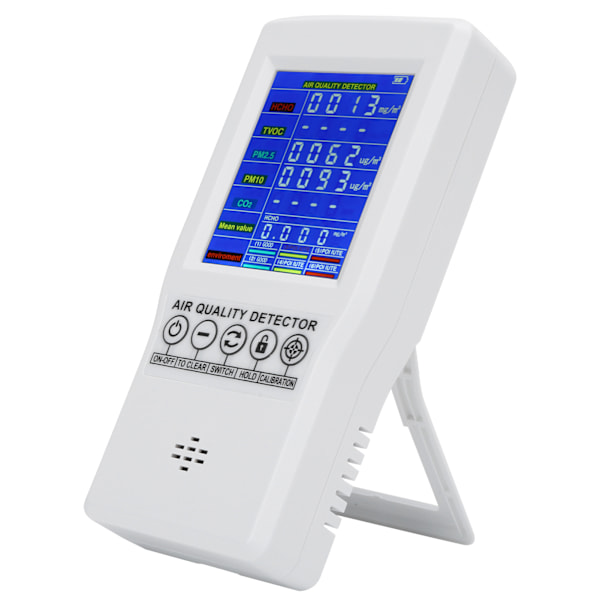 Præcis CO2-detektor PM2.5 PM10 CO2 Formaldehyd Digital Monitor Tilbehør