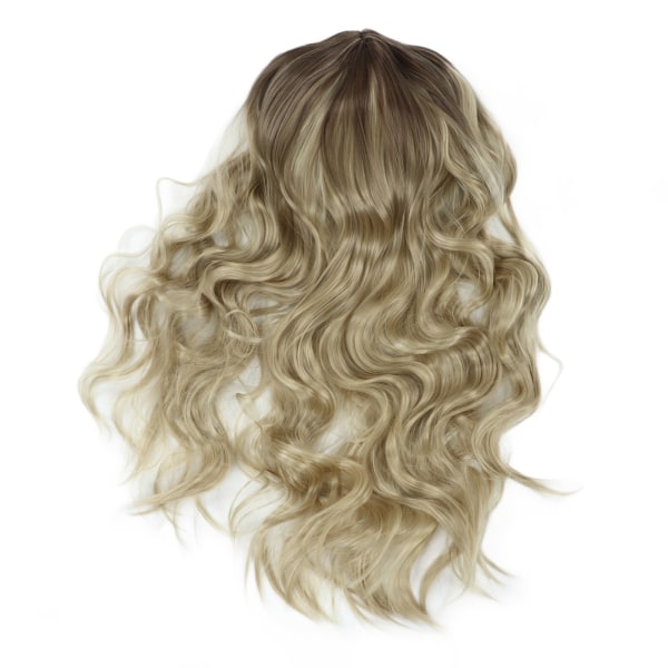 TIMH naisten peruukki pitkä blondi kihara aaltoileva synteettinen hius lämmönkestävä juhla cosplay peruukki