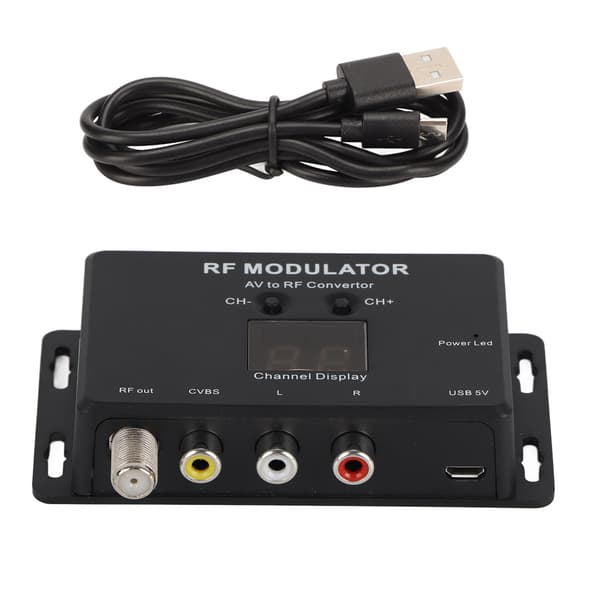 RF-modulator Profesjonell PAL NTSC 21-kanals AV til RF-konverterer kompatibel med dekoder DVR DVD