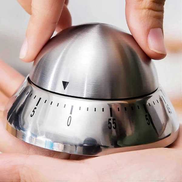 【BEMS】Kitchen Timer, 60 min, with Loud Alarm, No Batteries Required