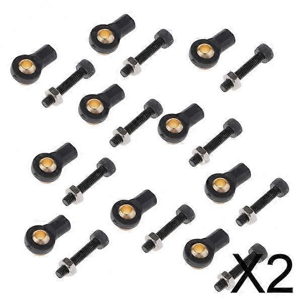 2x10 stk M3 metalkuglestangled Kompatibel med RC-bil Φ3xH6xL15mmxM3