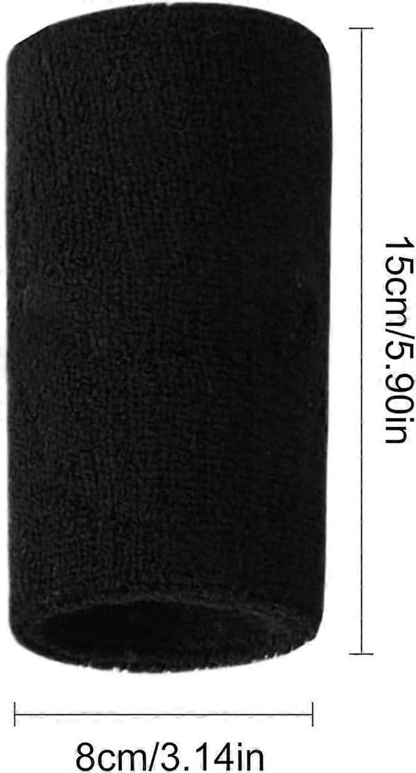 6 tums handledssvettband sportarmband elastiska atletiska bomullsarmband[BEMS]