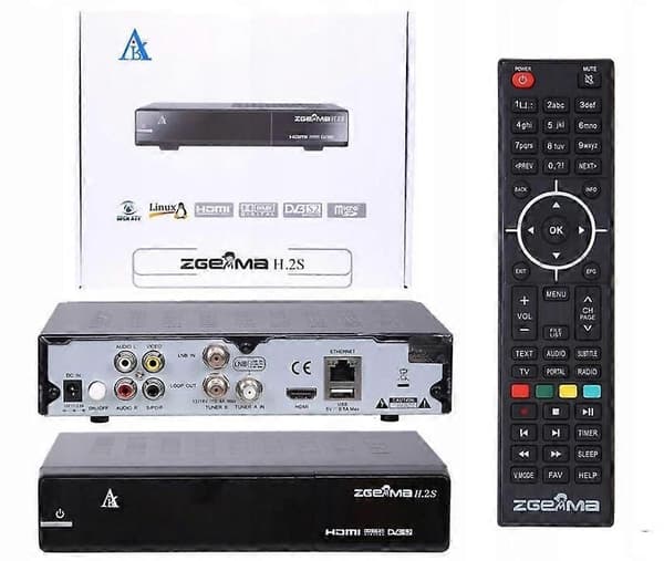 Fjernbetjening Zgemma Dekoder H2 H5 H7 H9 H10 black