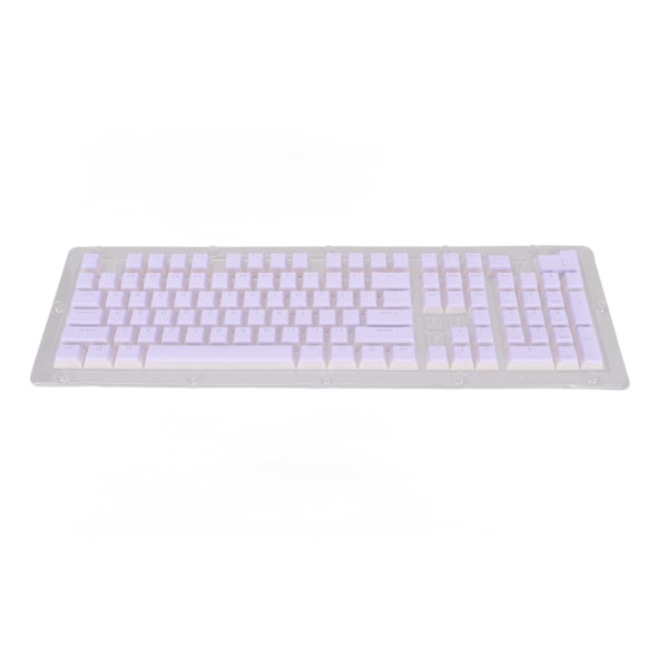 PBT-tangentbordshättor Hög-Låg Layout Dubbellager 2 Färger 108 Tangenter Mekaniska Tangentbord för 61 87 104 108 Tangentbord Lila