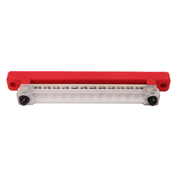Virranjakoblokki 12 navalla Bus Bar Set 2xM6 napa 12xM4 ruuviliittimen akkukotelot autoihin Asuntoautoihin laivoihin jahteihin Punainen