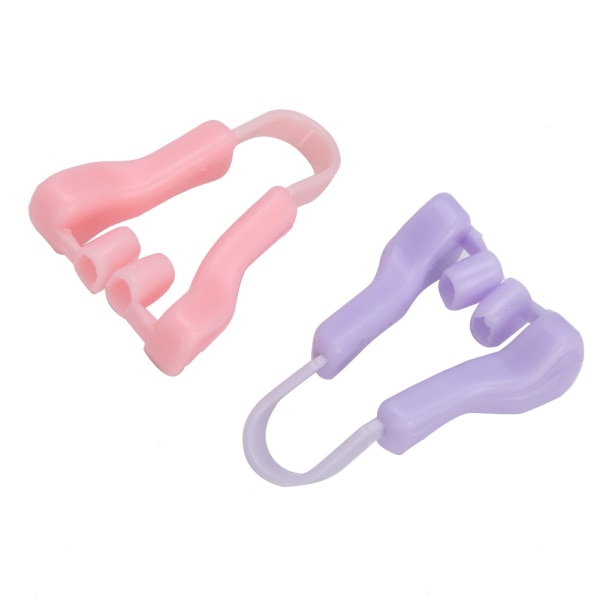 Silikoniset kannettavat nenä ylös nostavat kiinnikkeet Nenäsillan muotoilevat kauneusklipsit (vaaleanpunainen violetti)++/