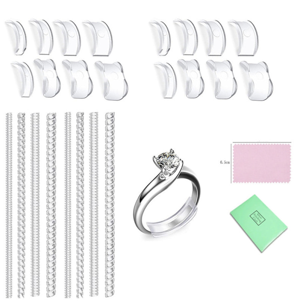 14/25 ST Ring Size Adjuster for Ring Sizing, Transparent, Ring Size Adjuster - Adjust Ring Size 25pcs