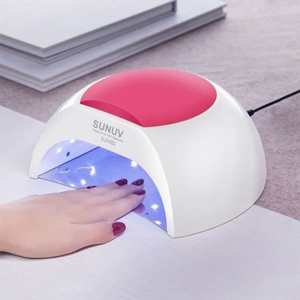 SUNUV SUN2C 48W LED UV-kynsilamppu 4 ajastinasetuksella, valohoitokynsilamppu induktiokynsilamppu[BEMS]
