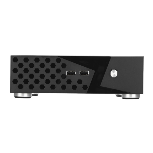 TIMH pöytätietokoneen case Hyvä lämmönpoisto Hieno kompakti musta mini HTPC- case kotivideotietokoneelle