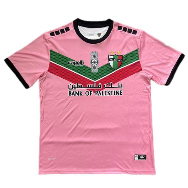 Palestina fotbollströja 2023/24 tröja hemma borta svart S 2223 rosa