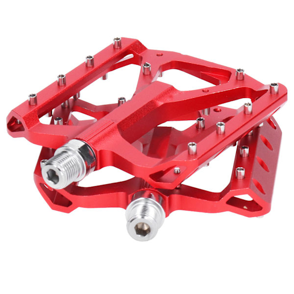 ZTTO JT03 Mountainbike Pedal i Aluminiumlegering Halksäker Cykel Fotstöd Cykeltillbehör (Röd)