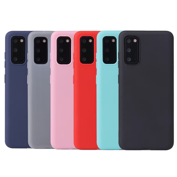 【BEMS】Silikon TPU-deksel Samsung S21/S20/S20FE Ultra/Plus etui hvit - Hvit Vit S20 Plus Galaxy Samsung