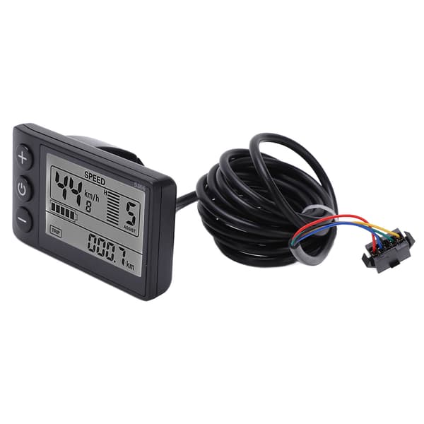 S866 Elcykel LCD-displaymåler 24V 36V 48V Scooter Kontrolpanel SM-stik