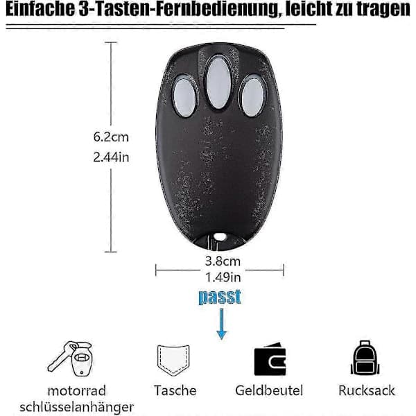 【BEMS】2-pack Chamberlain Liftmaster garage door remote control Compatible with 94335E/84335E/ML700/ML500/ML850