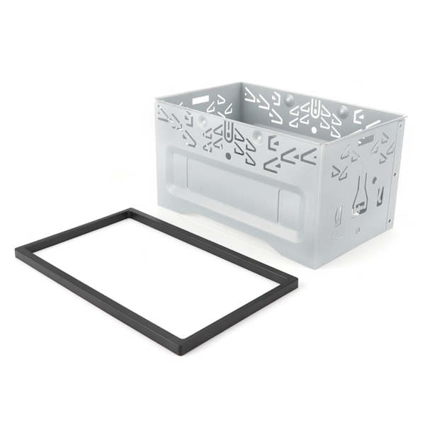 2-Din Mittkonsol DVD-spelarram Navigationsram Fascia Trim Kit Universal Tillbehör