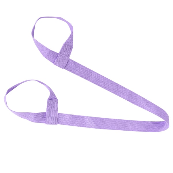 Justerbar Yoga Mat Sling Strap Bærbar Bælte Sports Gym (Lyselilla)