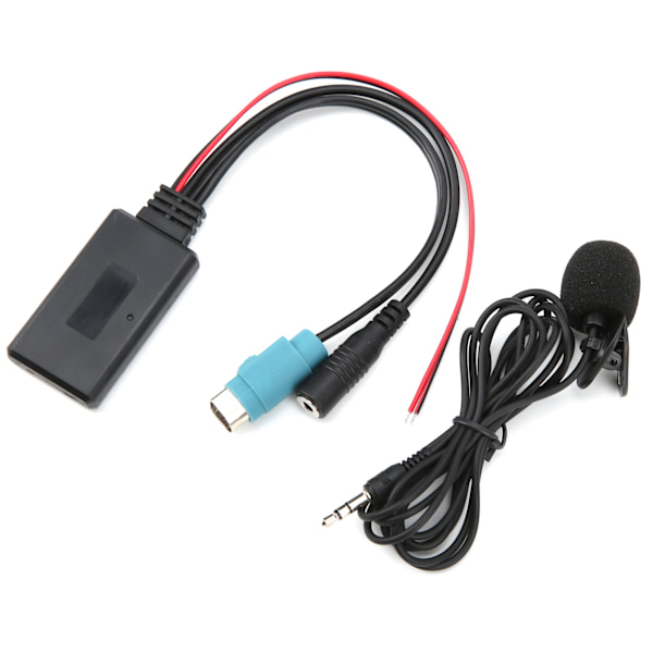 Bluetooth 5.0 AUX-kabeladapter med mikrofon Passar för Alpine KCE‑236B CDA‑9852/E CDE‑9887/R