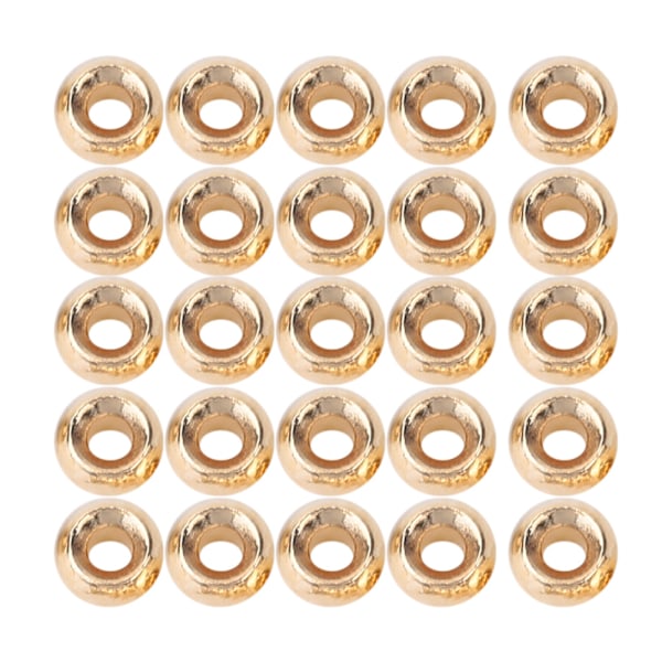 25 stk Fluestrikking Tungsten Legering Perler Runde Nymfehode Ball Fiskeutstyr Gull (2,4 mm)