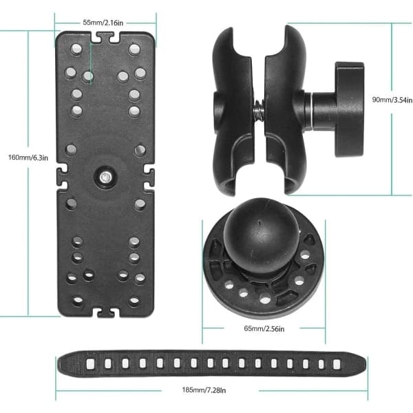 GPS Holder with Rotating Base for Fishfinder | GPS Mount for Electronic Fishfinder