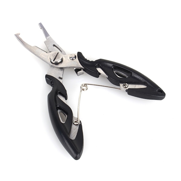 Fiskepliers, Split Ring-Sax, Trådlinjeskärare, Krokhållare, Tackle Bag Svart
