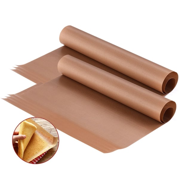 Brunt bakplåtspapper non-stick oljat papper Värmebeständigt köksugnspapper för hushållsdessertaffär40x60 cm / 15,8x23,6 in