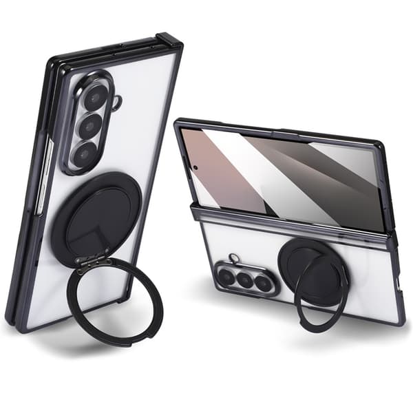 Mobile Case for Galaxy Z Fold 7 MagSafe Electroplated Vein Rotating Svart Svart 112
