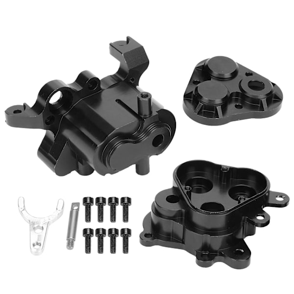Alumiiniseosvaihteiston kotelokorvaus TRAXXAS TRX‑4/6 Simulation 1/10 RC-autolle, musta