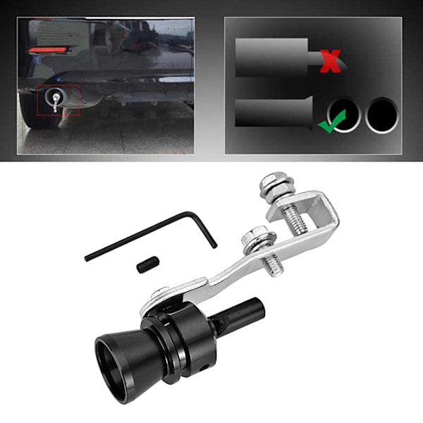 Turbo Lyd Simulator Fløjte Ekstern Modificeret Lyddæmper Udstødning Turbo Lyddæmper Blow Off Ventil Fløjte Lyd Simulator Fløjte