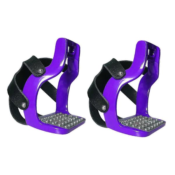 2x Ridstigbyglar, Sadelstigbyglar, Professionella Aluminium Engelska Purple