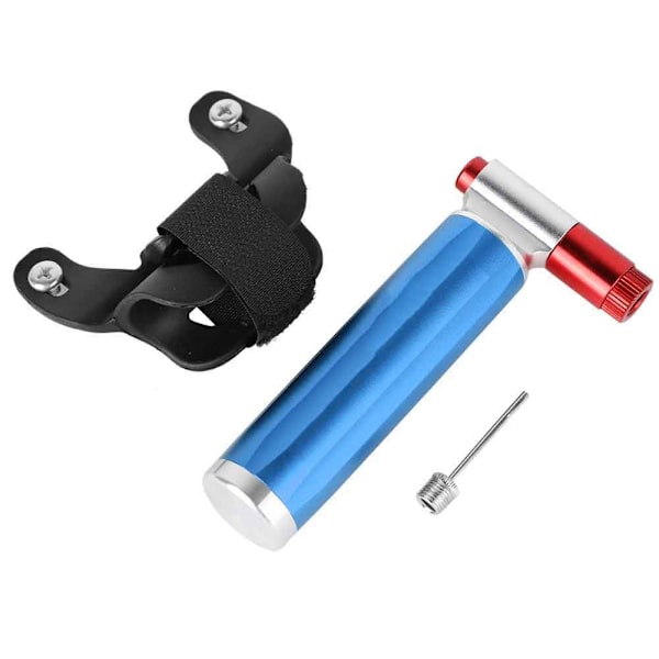 Mini Manuell Bärbar Aluminium Nödpump för Cykel (Blå)