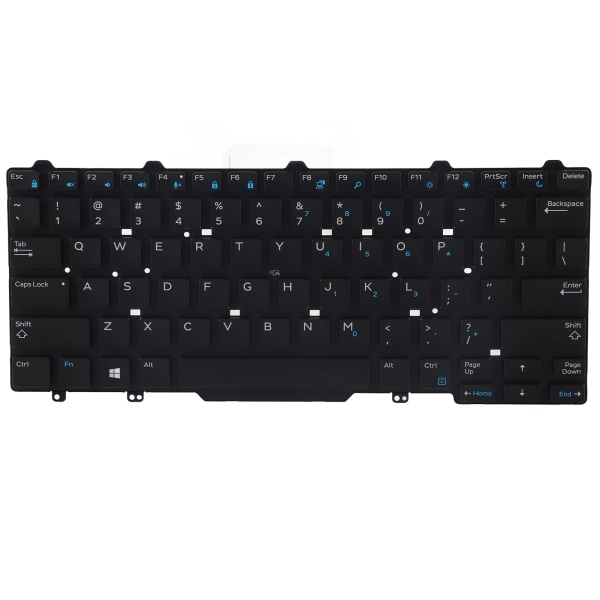TIMH erstatningstastatur 82 taster Premium ABS aluminiumslegering Høj holdbarhed Praktisk udskiftningstastatur til Dell