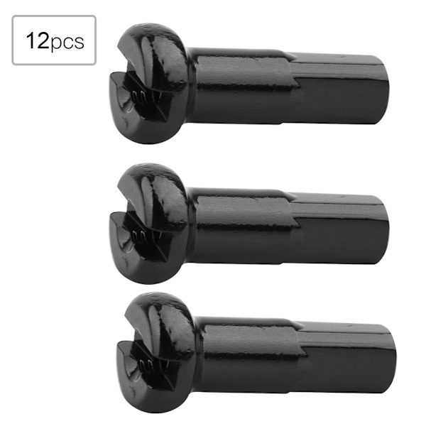 12 stk. 7075 Aluminium Legering Mountainbike Hjul Eger Dæksler Tilbehør Til Cykling (Sort)