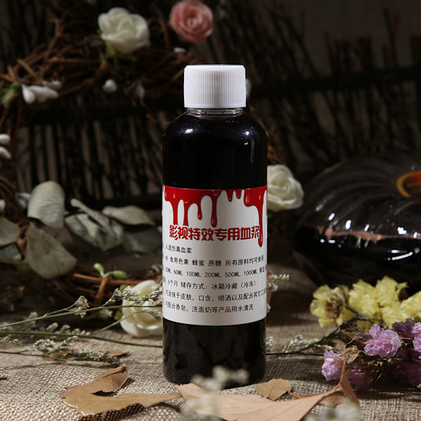 100ml Profesjonelt Falskt Blod Spesielt Halloween Sår Ar Zombie Fancy Sminke Falskt Blod