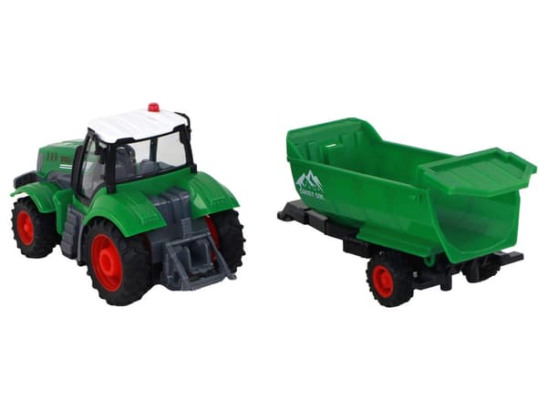 Radiostyrt traktor med henger 1:24 med lys, 3+ år 595