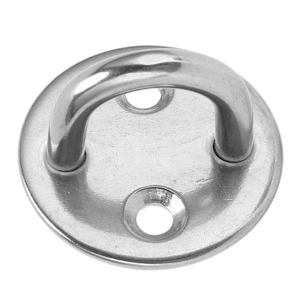 Pad Eye Plate U-krok Rundt Rustfritt Stål Heavy Duty Rustfri for Dør Båt Hengekøye Hjem 6MM