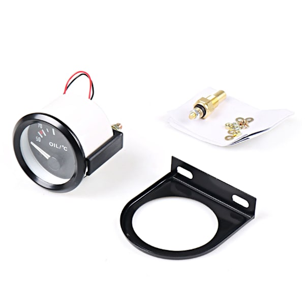 12V Universal 52mm/2in aluminium 50-150 ℃ Oljetemperaturmätare med sensor