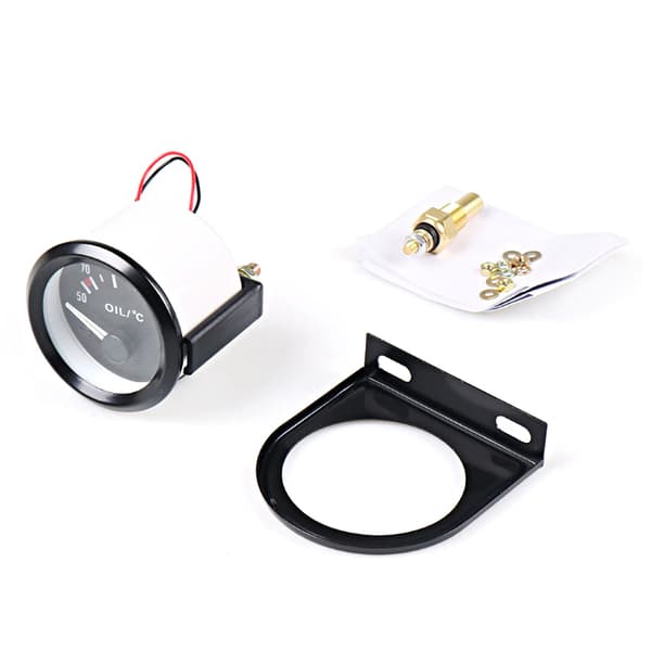 【BEMS】12V Universal 52mm/2in aluminium 50-150 ℃ Olietermometer med sensor