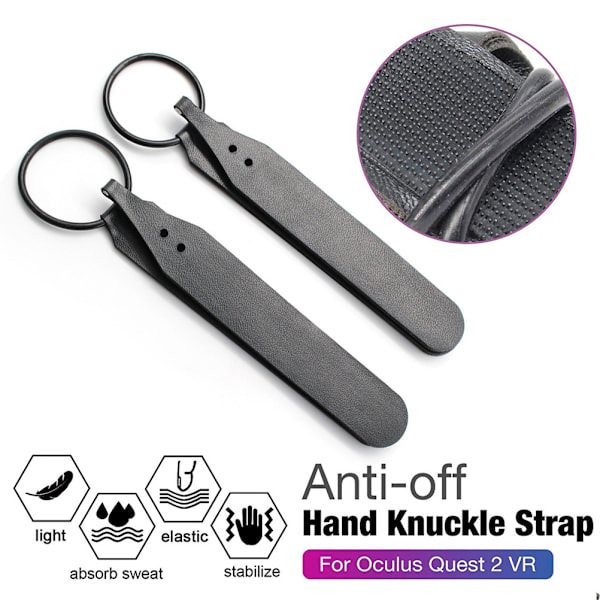Handledsband Kompatibelt för Oculus Quest 2 VR Släppresistent Justerbart Handledsband