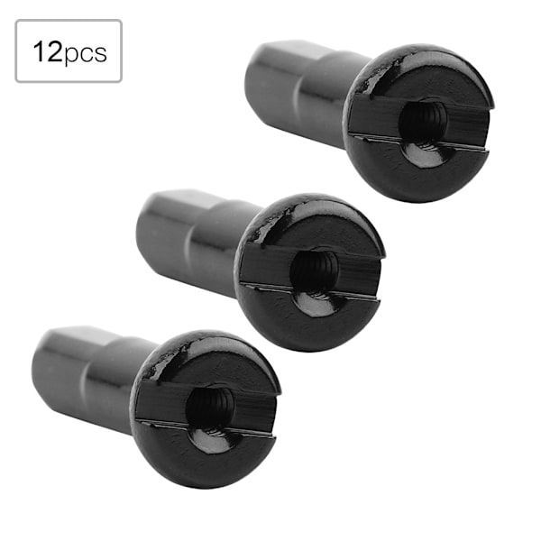 12 stk. 7075 Aluminium Legering Mountainbike Hjul Eger Dæksler Tilbehør Til Cykling (Sort)