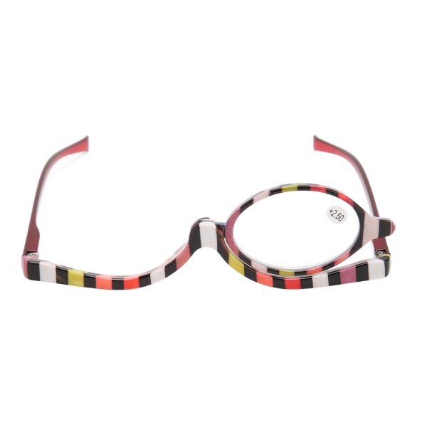 Kosmetiska glasögon Roterande förstorande smink Läsglasögon för Performance Party +2,50 ++/