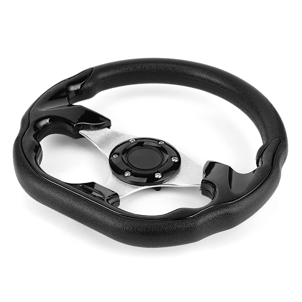 320mm/12,5 tommer Racing Car Drifting Rattet med Hornknap Glans Sort Farve Universal