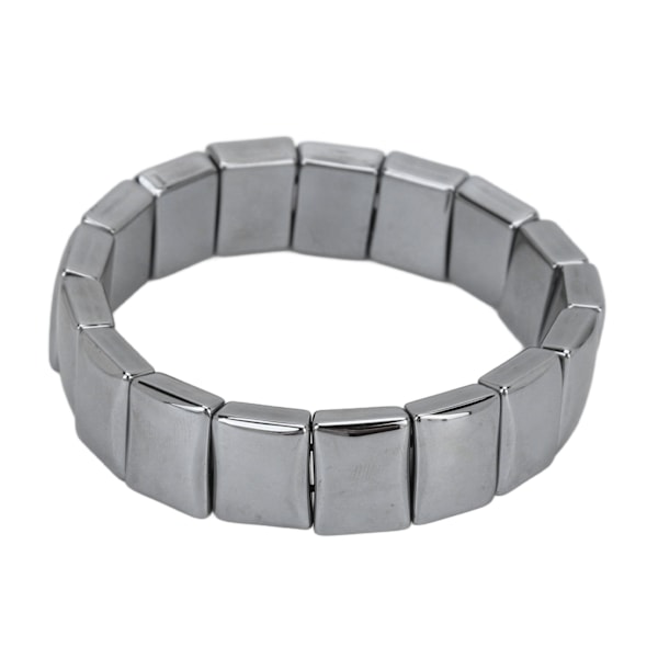 Terahertz Armband med Rektangulära Pärlor för att Förbättra Fysisk Kondition Terahertz Healing Stone Bangle